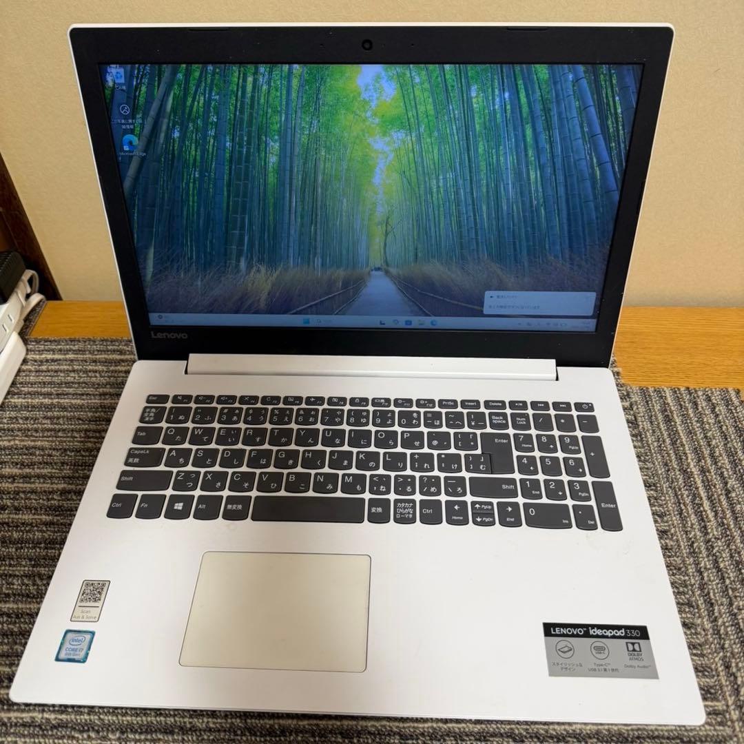Lenovoノートパソコン15.6型 i7 8世代ジャンク品 Windows11