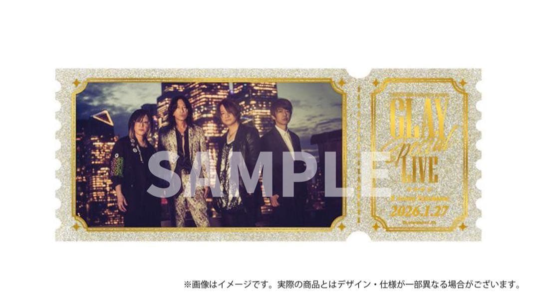 GLAY ローソンライブ 記念 アクリルブロック