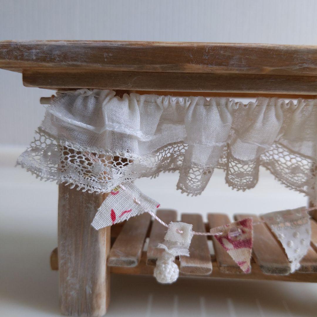 人気作家様　ドール家具　テーブル　ぬいぐるみ