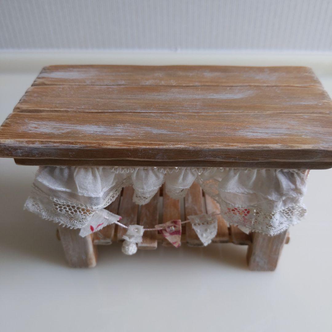 人気作家様　ドール家具　テーブル　ぬいぐるみ