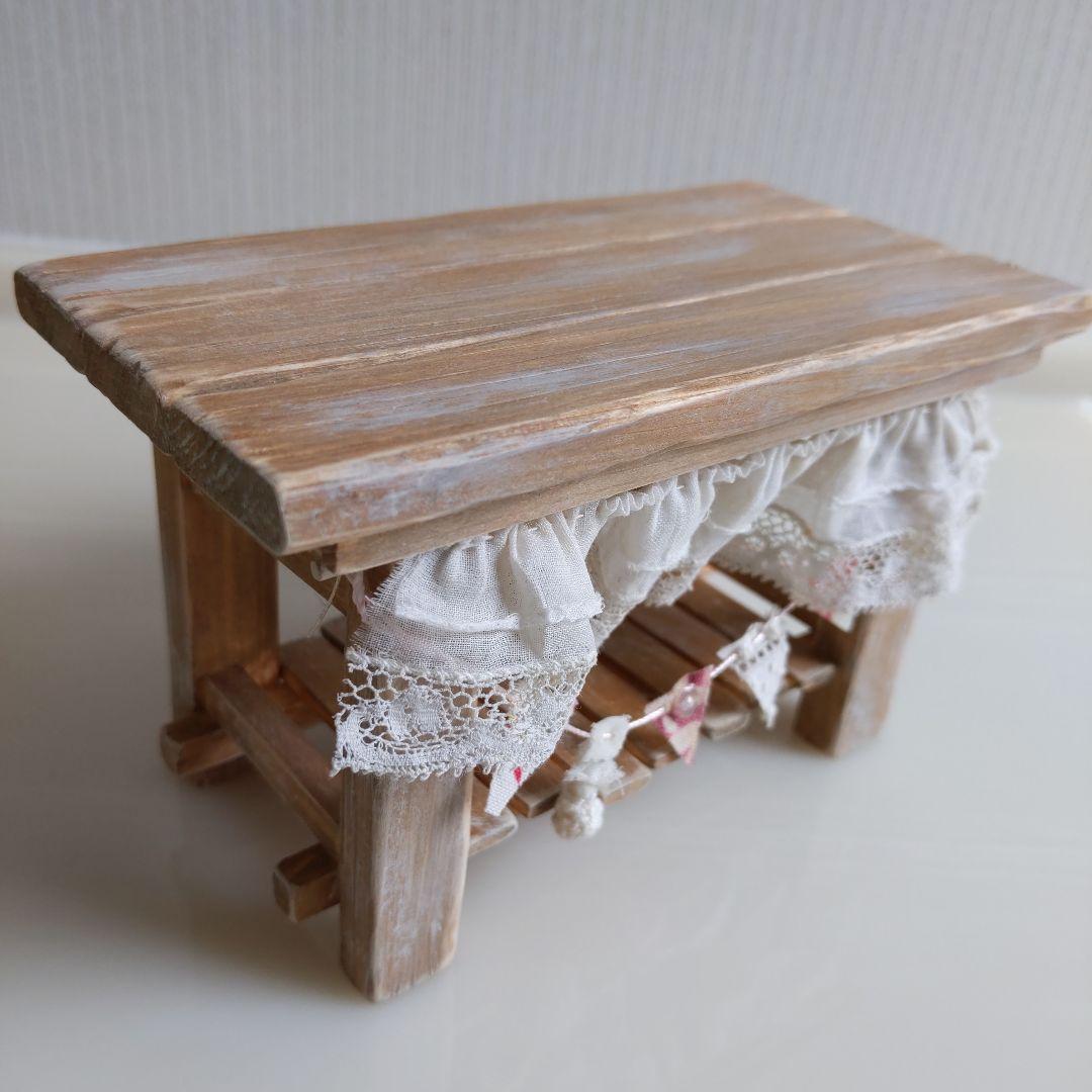 人気作家様　ドール家具　テーブル　ぬいぐるみ