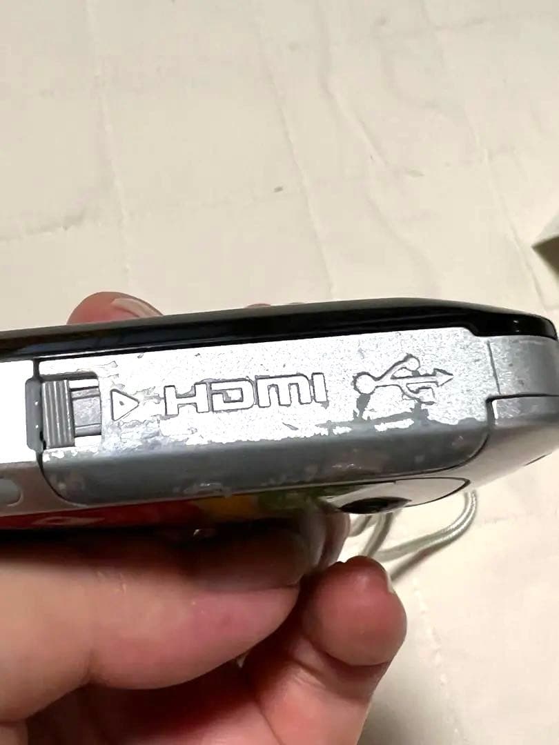 完動品 GE DV1 デジタルHDビデオカメラ ブルー 防水 動作確認済み SD