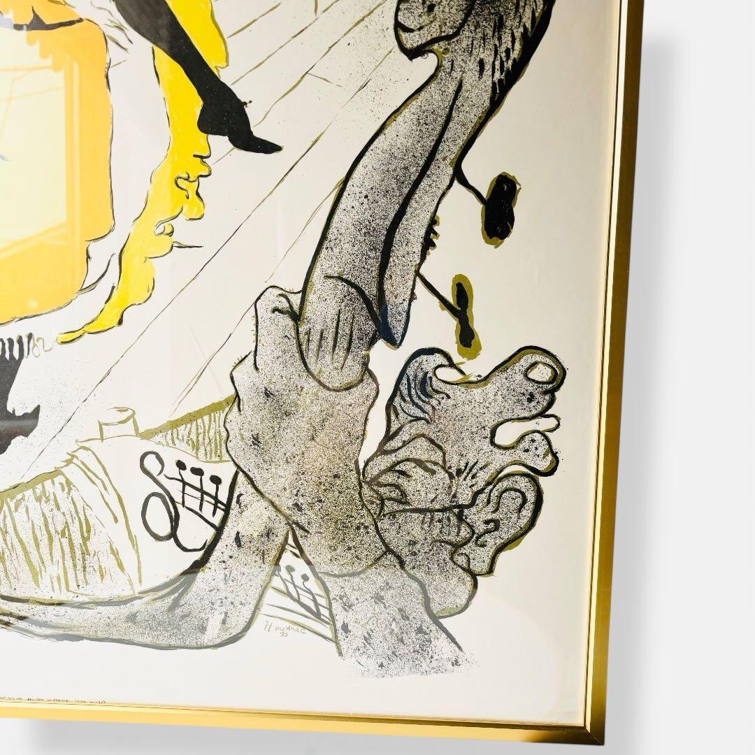 ロートレック Jane Avril 額装アートポスター 70×50