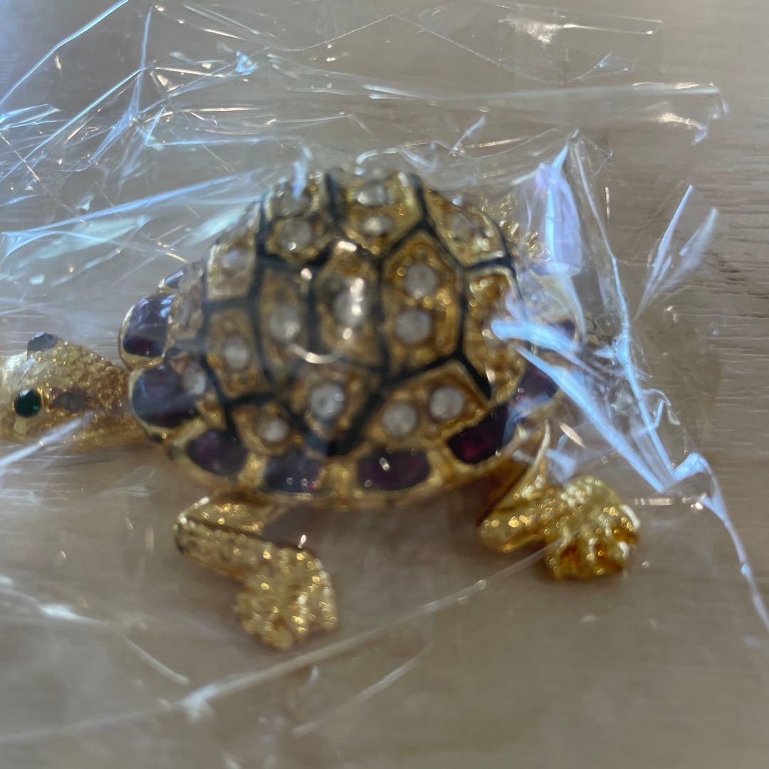 金属製亀の置物2個セット