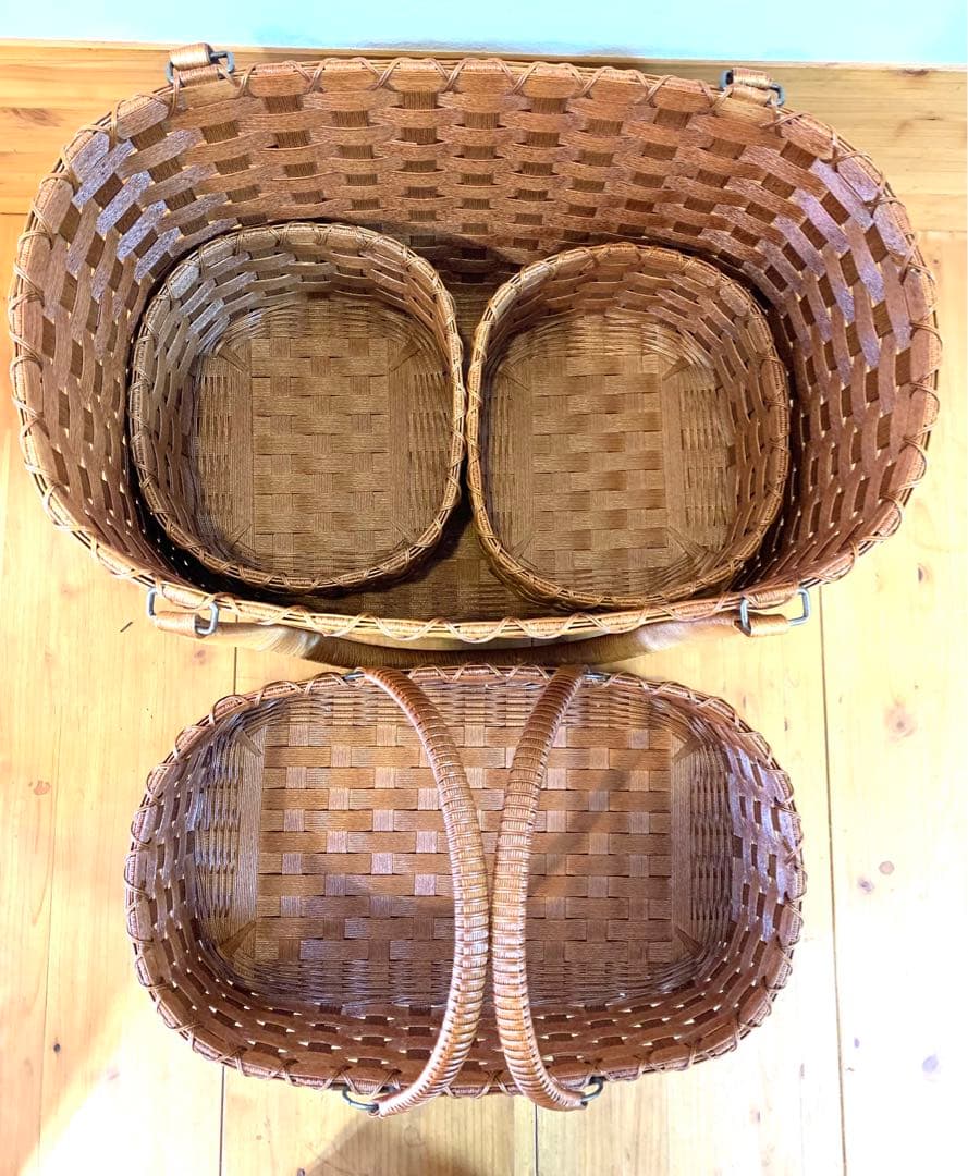 重ねバスケット(大、中、小2個)4個セット