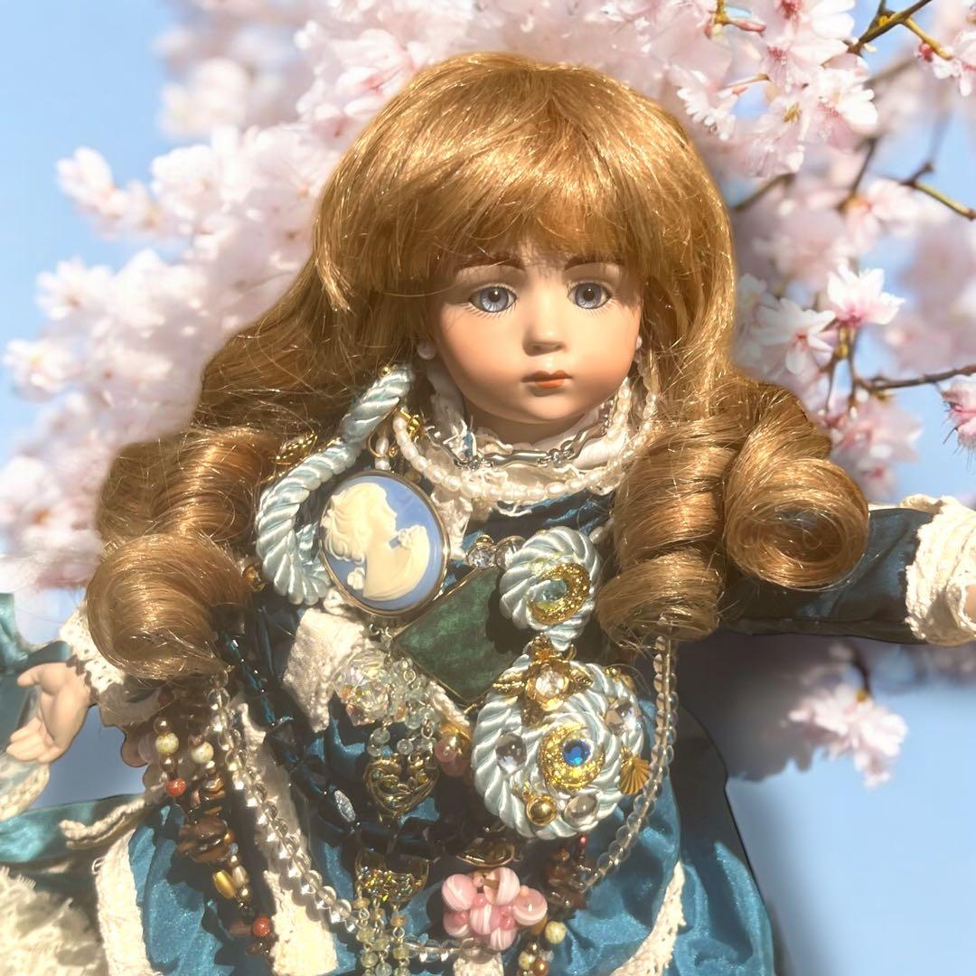 kimiko_t ビスクドール アルベール マルク ブルー ドレス リプロ