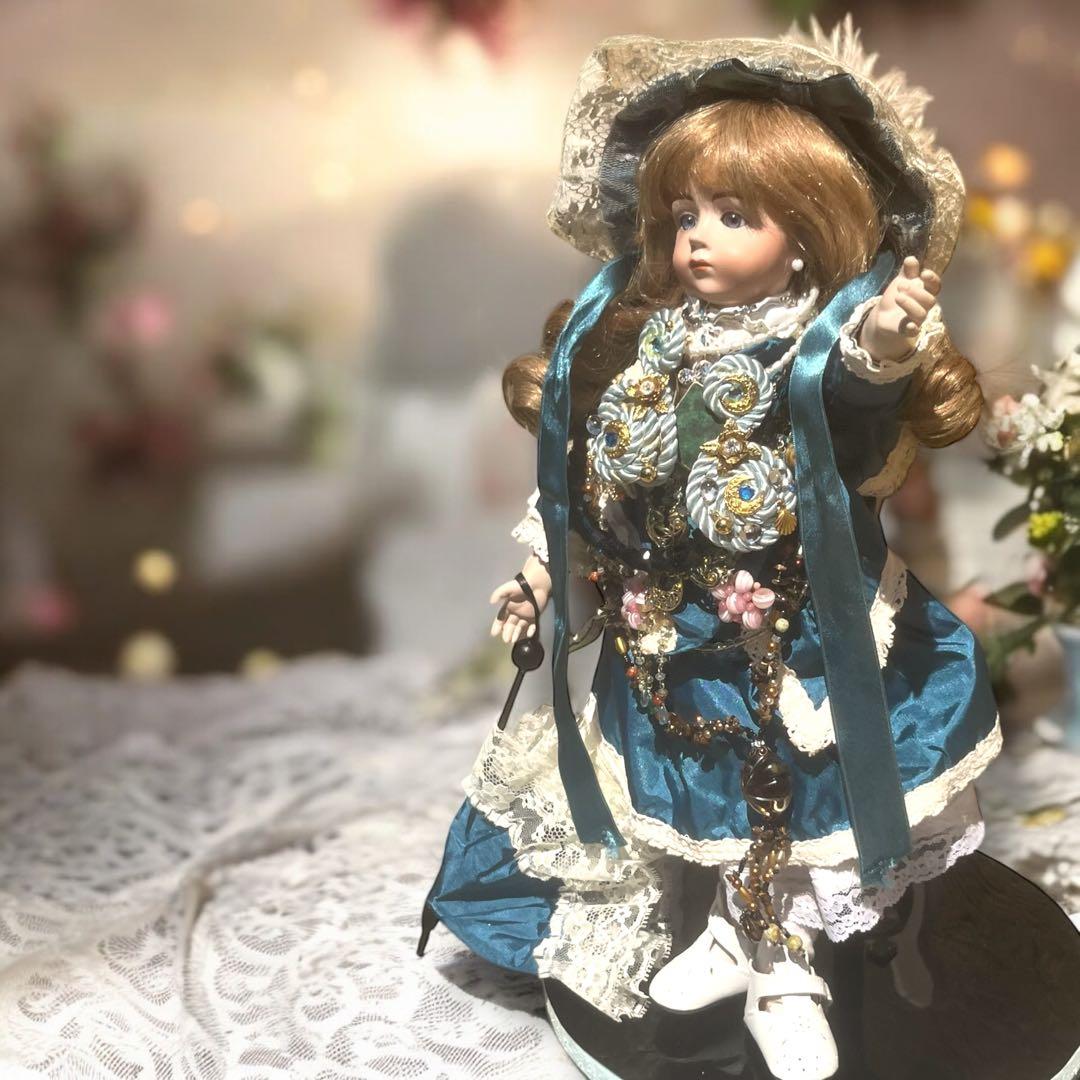 kimiko_t ビスクドール アルベール マルク ブルー ドレス リプロ