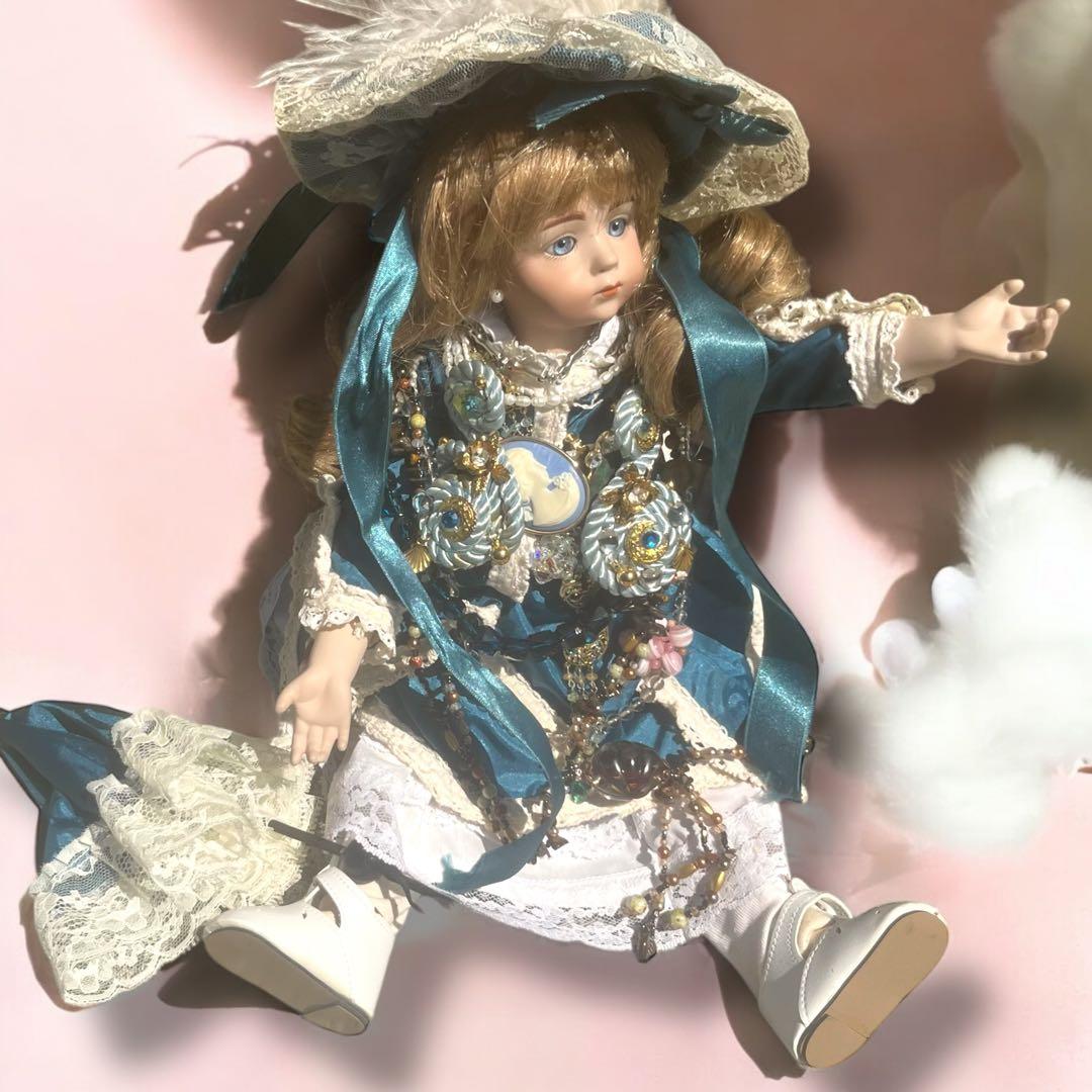 kimiko_t ビスクドール アルベール マルク ブルー ドレス リプロ