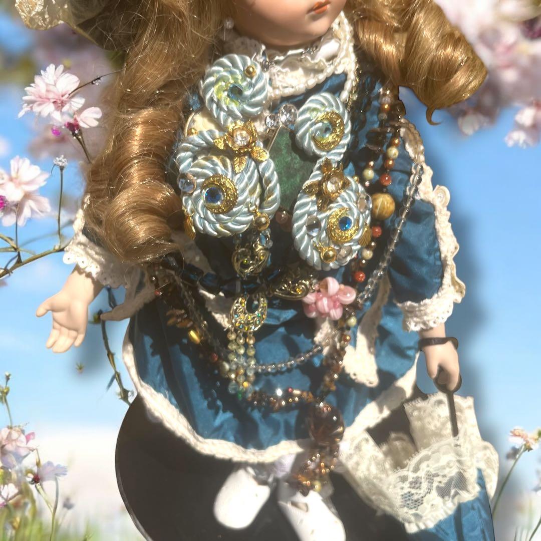 kimiko_t ビスクドール アルベール マルク ブルー ドレス リプロ