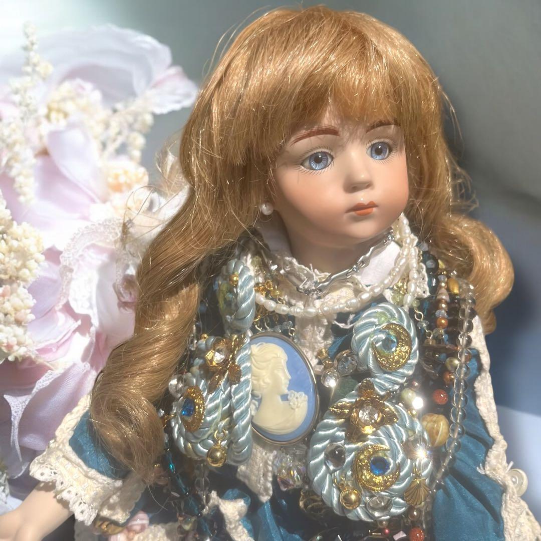 kimiko_t ビスクドール アルベール マルク ブルー ドレス リプロ