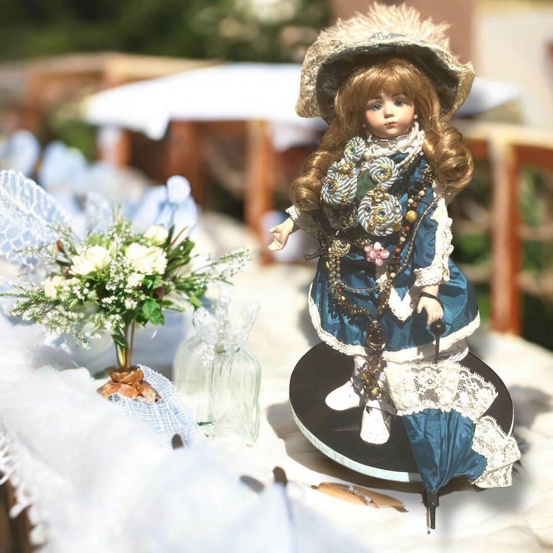 kimiko_t ビスクドール アルベール マルク ブルー ドレス リプロ