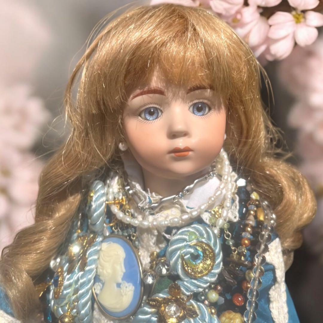 kimiko_t ビスクドール アルベール マルク ブルー ドレス リプロ