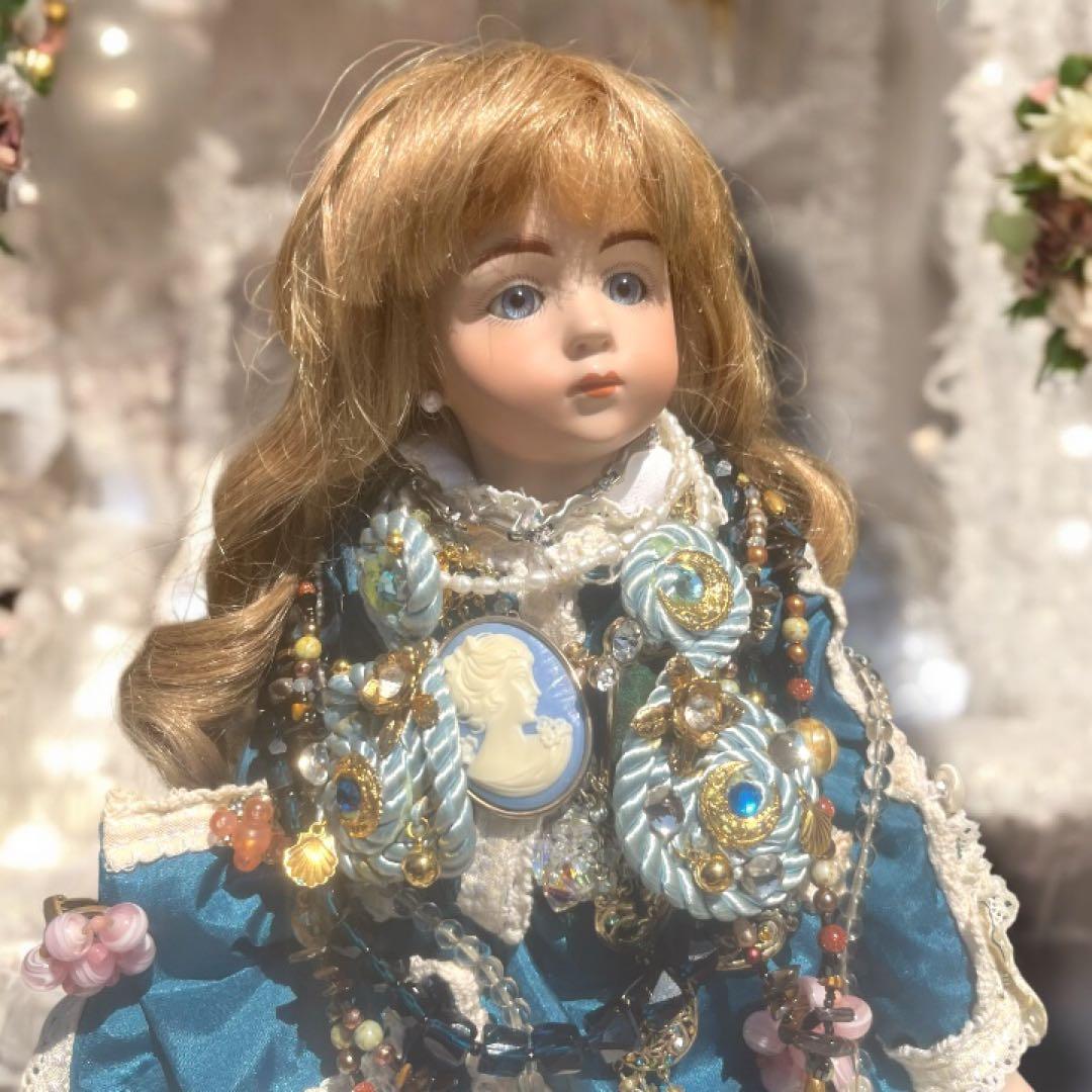 kimiko_t ビスクドール アルベール マルク ブルー ドレス リプロ