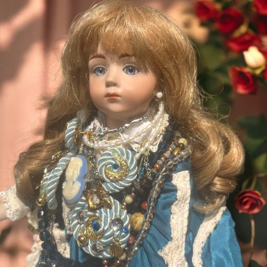 kimiko_t ビスクドール アルベール マルク ブルー ドレス リプロ