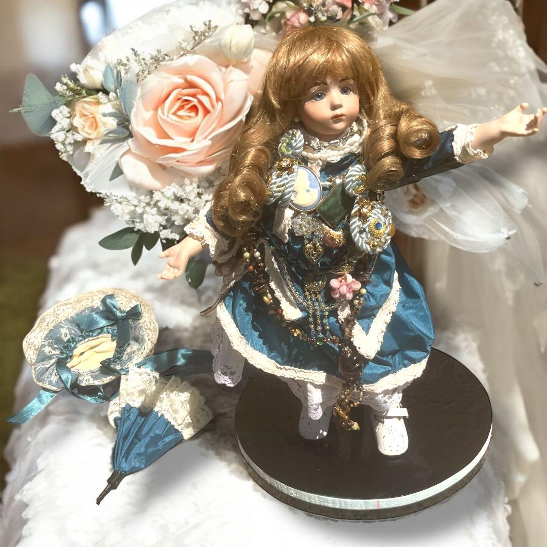 kimiko_t ビスクドール アルベール マルク ブルー ドレス リプロ