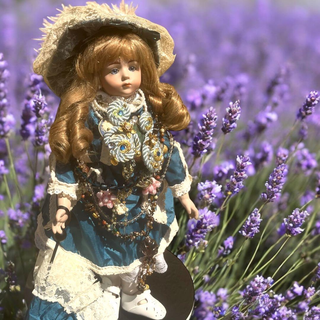 kimiko_t ビスクドール アルベール マルク ブルー ドレス リプロ