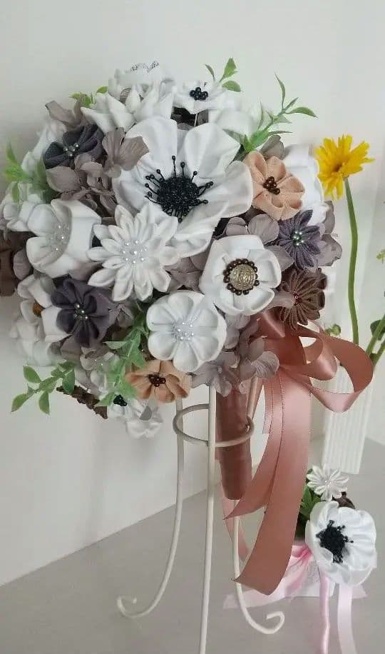 ❁アネモネWhiteブーケ＆ブートニア❁