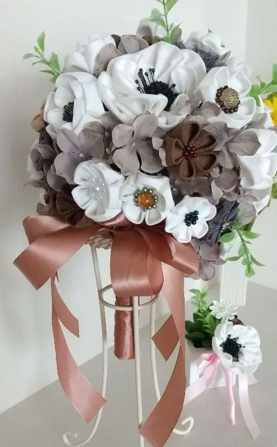 ❁アネモネWhiteブーケ＆ブートニア❁