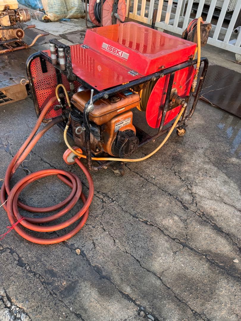 動作確認済　ISEKI 噴霧器 kawasakiガソリン　1200rpm