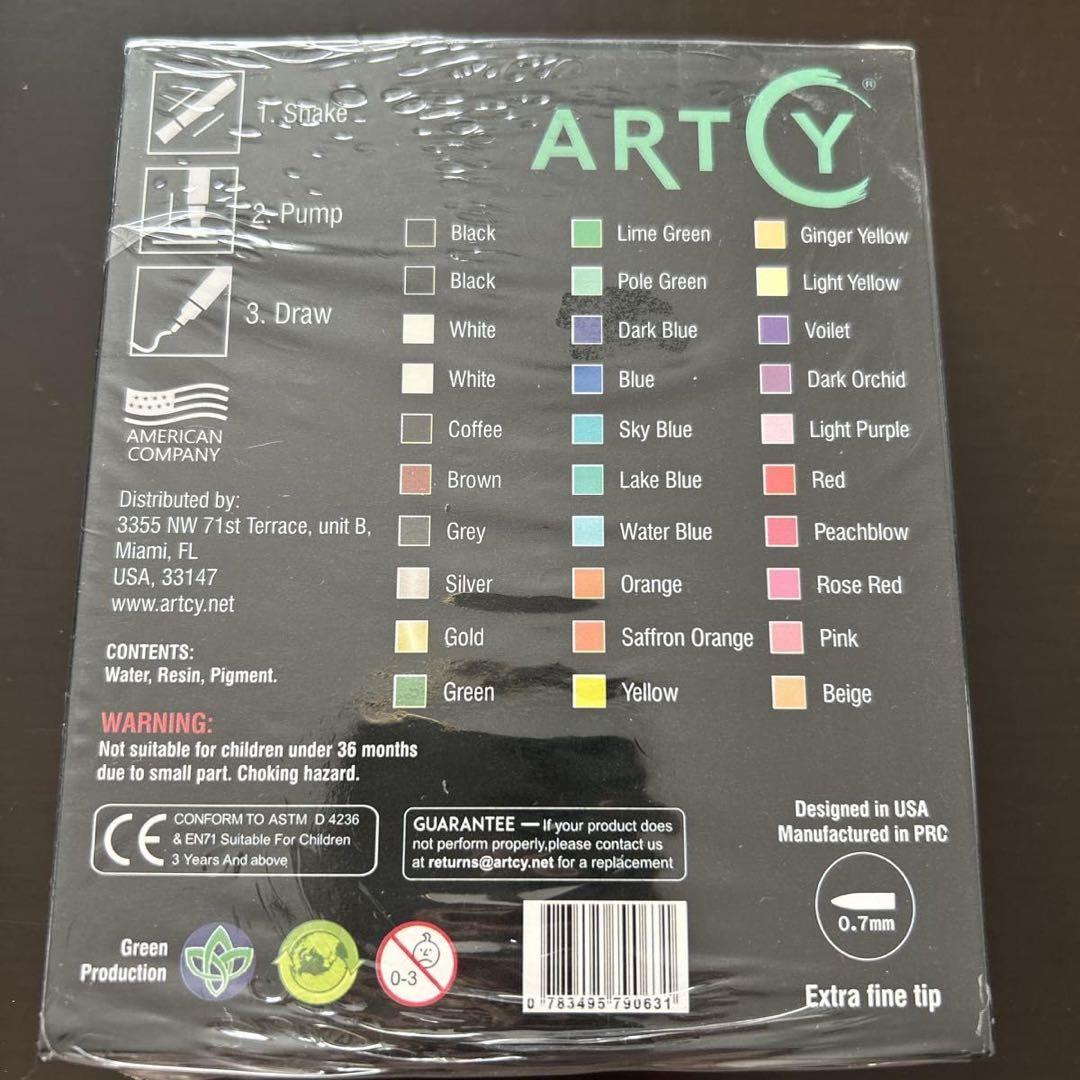ARTCY アクリルペイントペン - 30本 中字 0.7mm