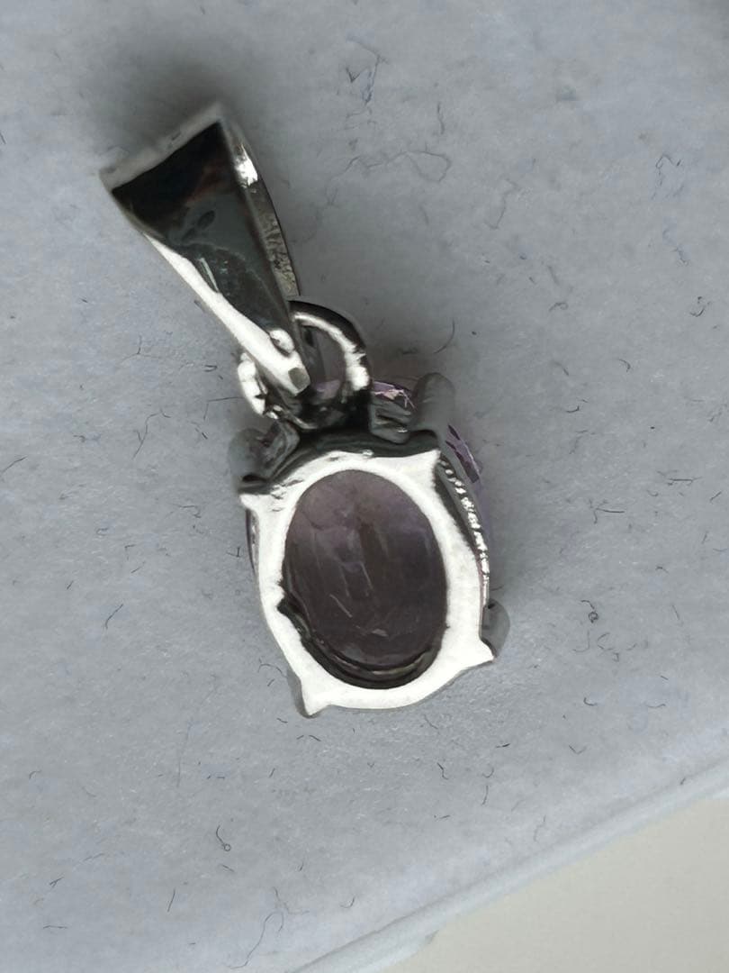 スーパーセール‼️トルマリン　オーバル　シルバーメッキ　ペンダント