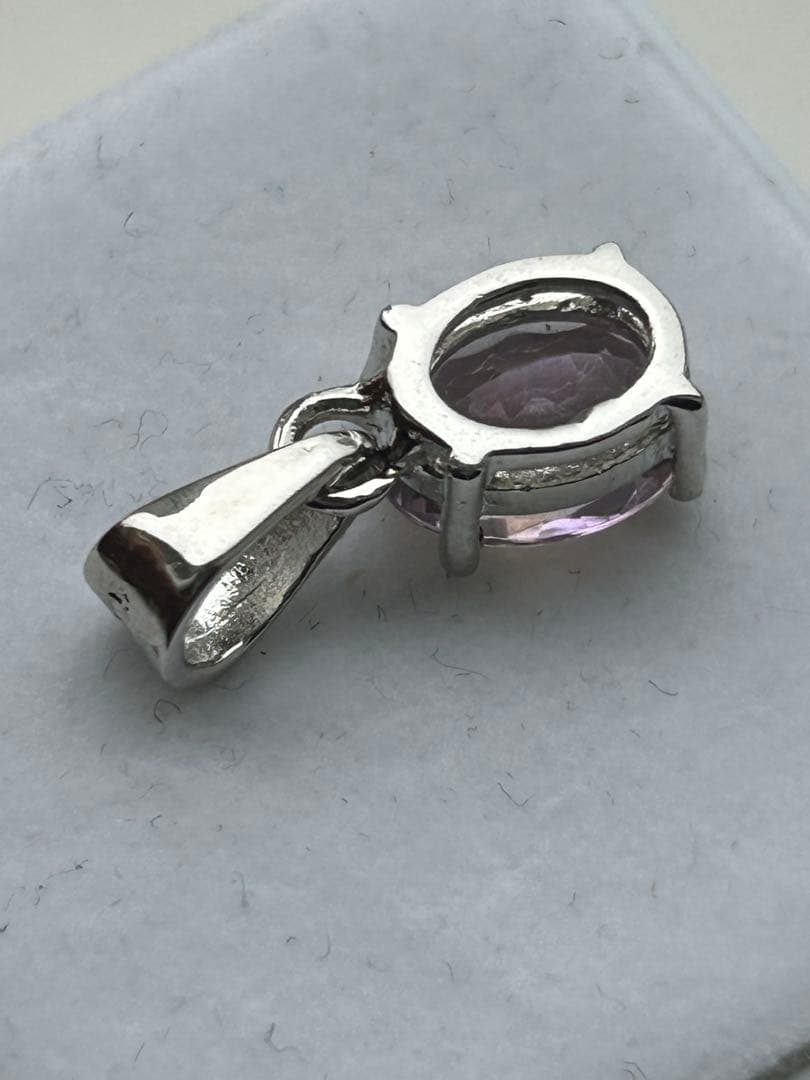 スーパーセール‼️トルマリン　オーバル　シルバーメッキ　ペンダント