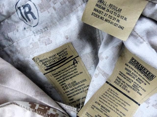 米軍実物 未使用 USMC マーパットデザートトラウザー　S-R　674