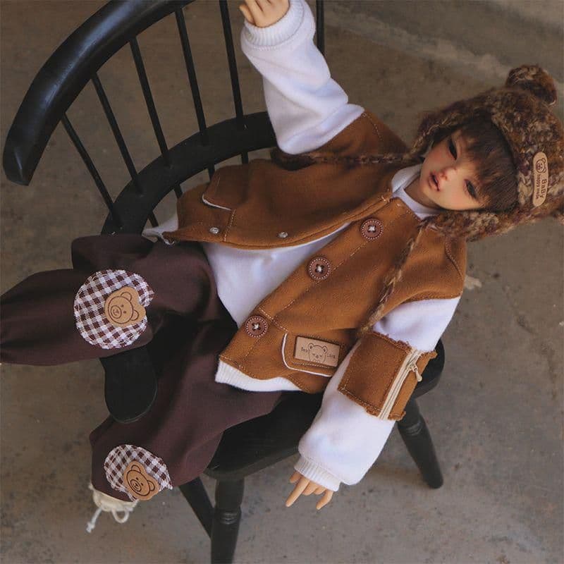 WY32 BJD 1/4 ドール 衣装 人形服 4点セット　ハンドメイド