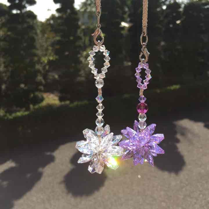 Mッチ様ご確認用❤️スワロフスキー  サンキャッチャーの様なストラップ❤️