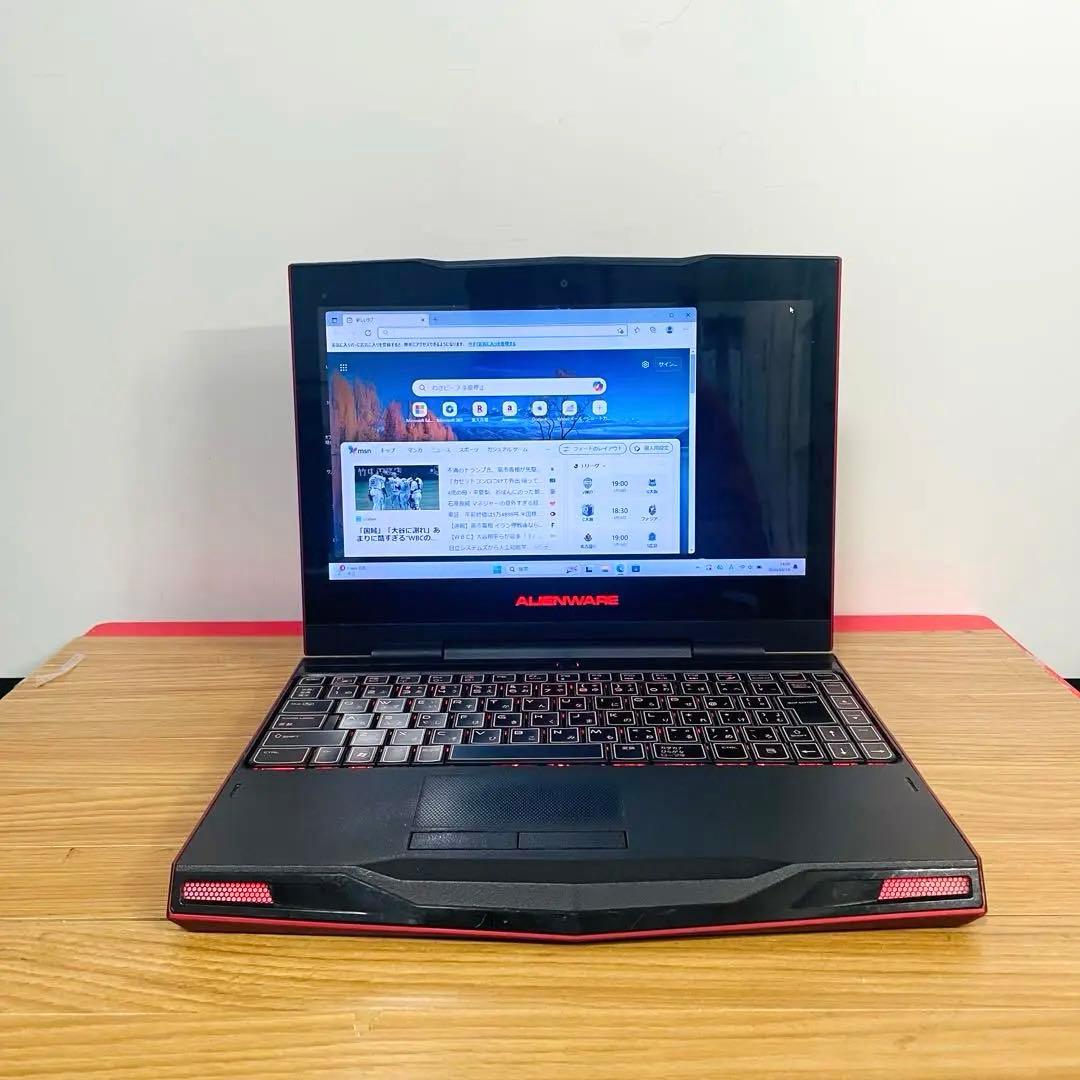 希少ゲーミングモバイルAlienwareエイリアンウェア★i7 SSDメモリ8G