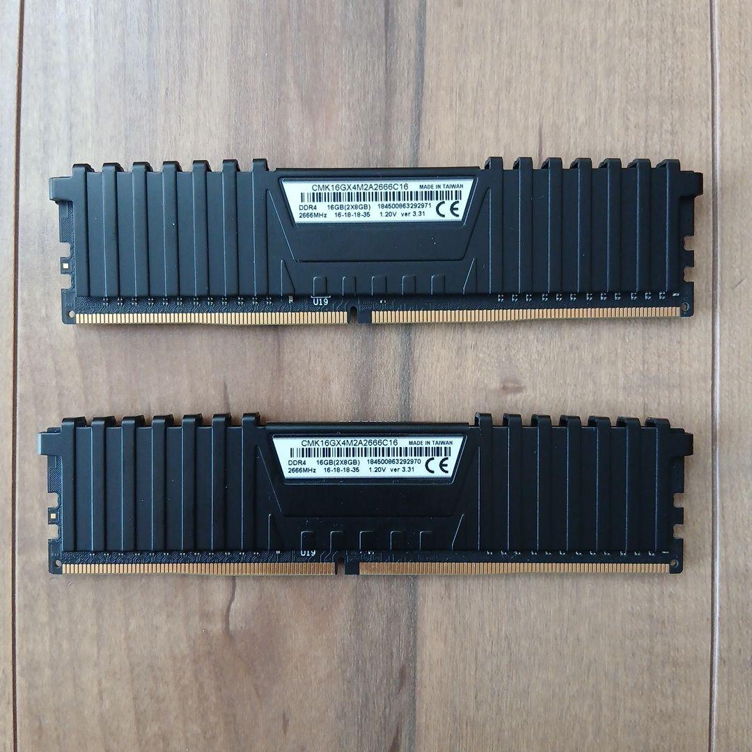 Corsair Vengeance LPX DDR4 メモリ 8GB×2枚