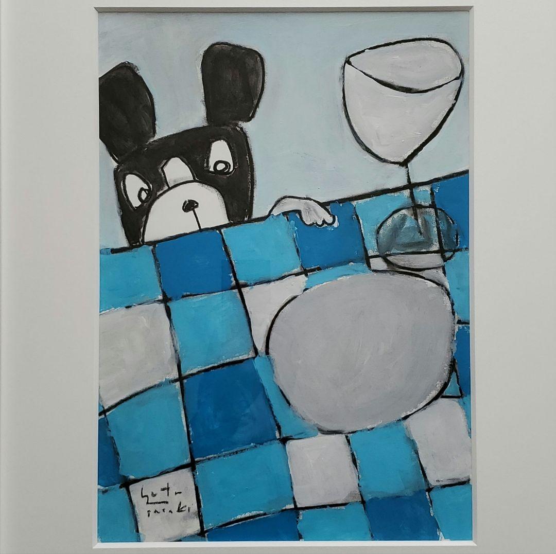 絵画 原画 after dinner 2016 フレンチブルドック 現代アート