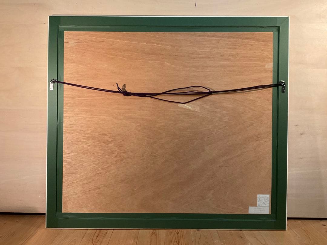 レスリー・セイヤー「グリーンウイッカーズチェア」シルクスクリーン　直筆サイン有り