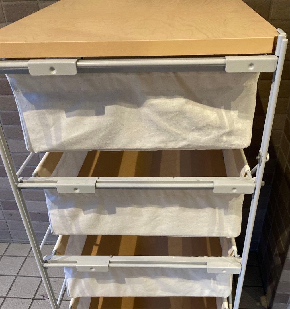 無印良品　 スチール　収納　引き出し　MUJI 帆布 ユニットシェルフ