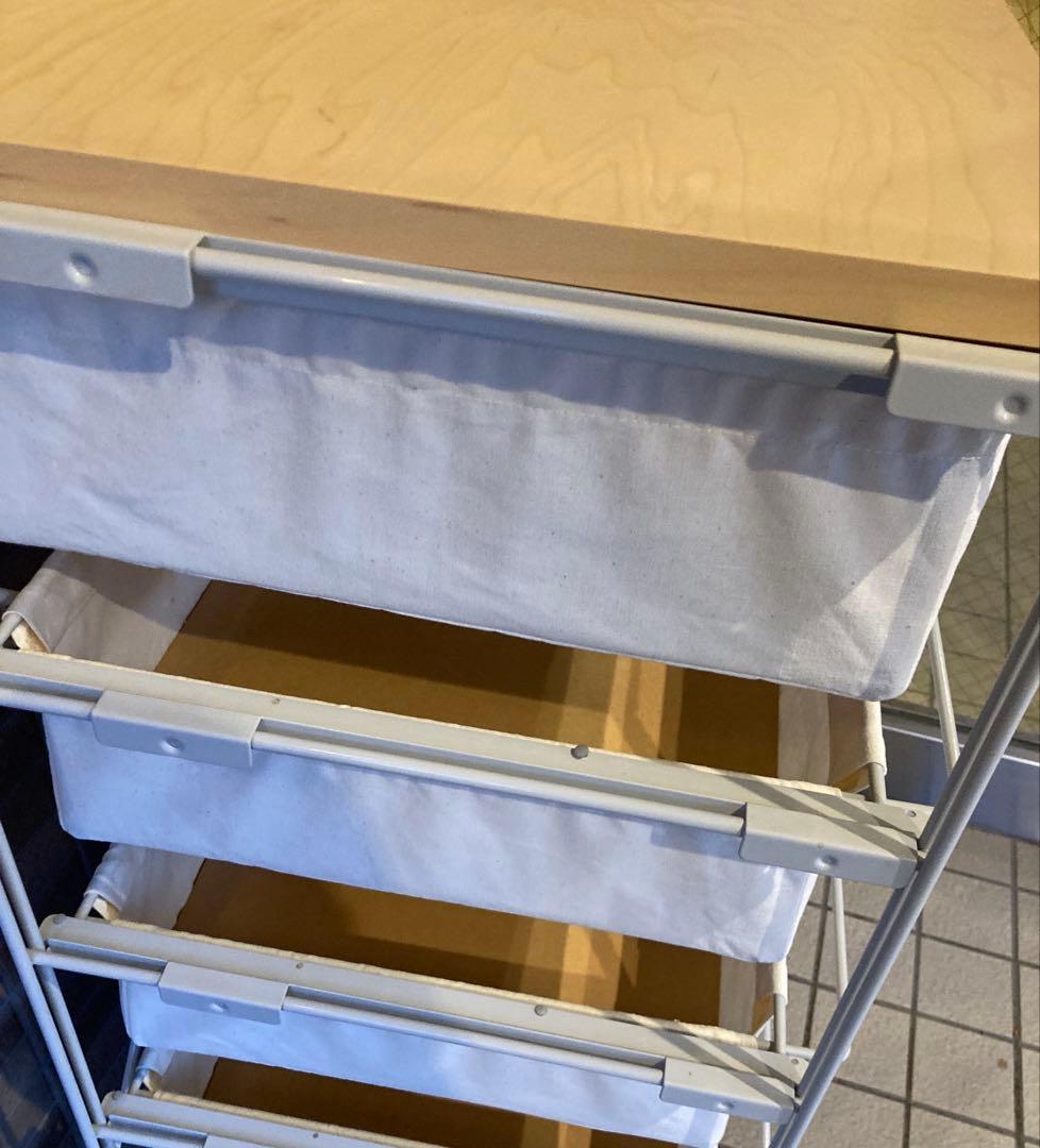 無印良品　 スチール　収納　引き出し　MUJI 帆布 ユニットシェルフ