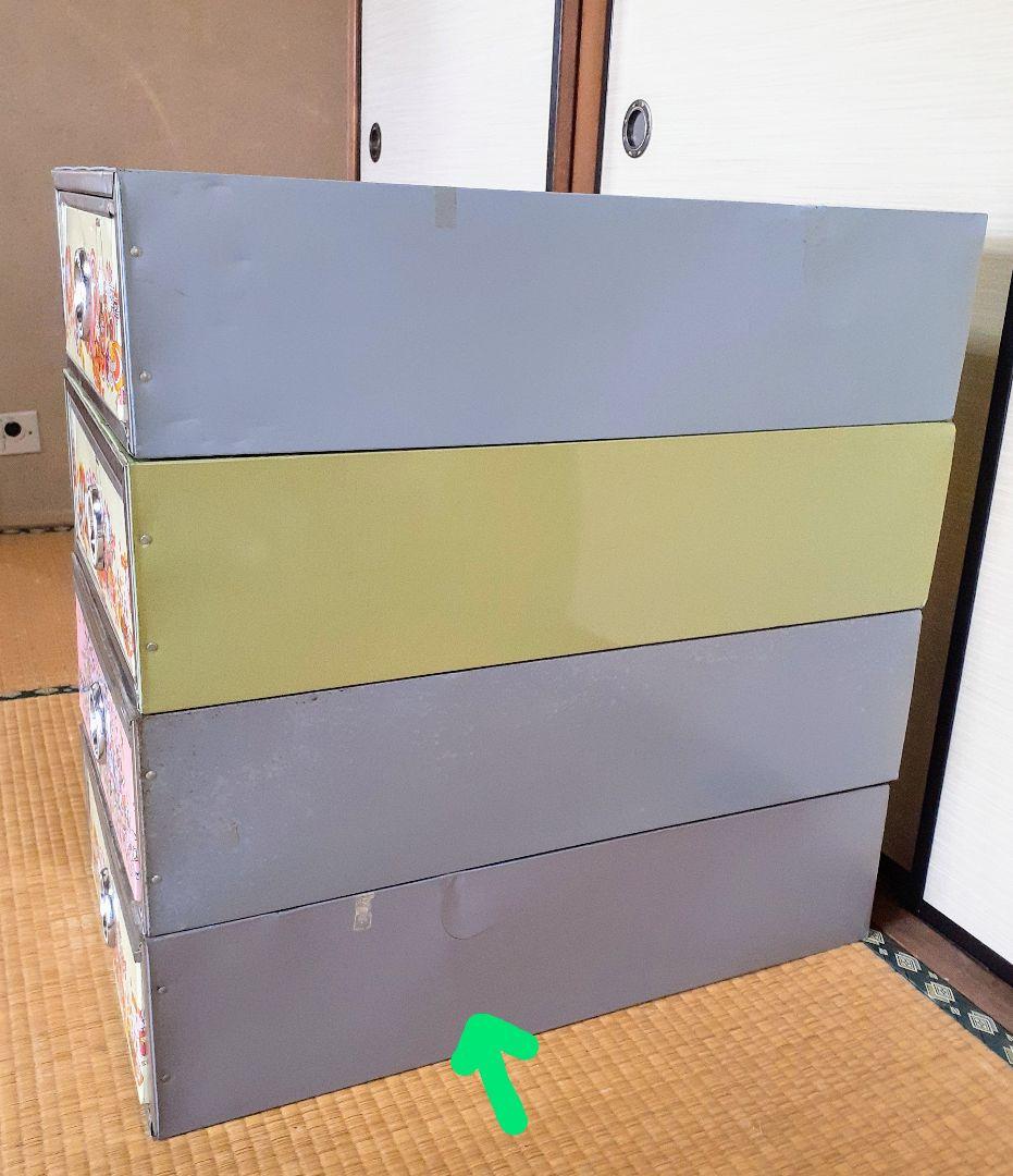 昭和レトロ　衣装ケース4つセット　レトロポップ柄