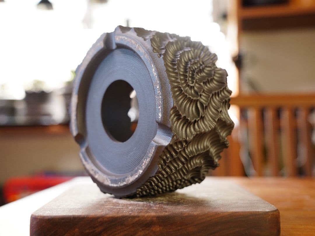 手作植木鉢 ハンドメイド 陶器鉢 塊根植物 アガべ Lサイズ A-717