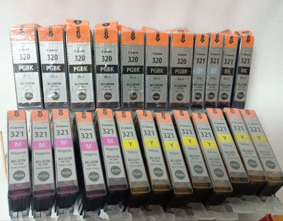 CANON 純正インク 320-321 33個+jit未開封5色P【処分特価!】