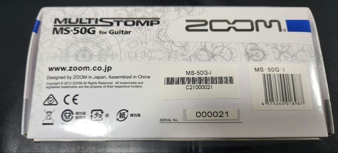 エフェクター ZOOM MS-50G GOLD