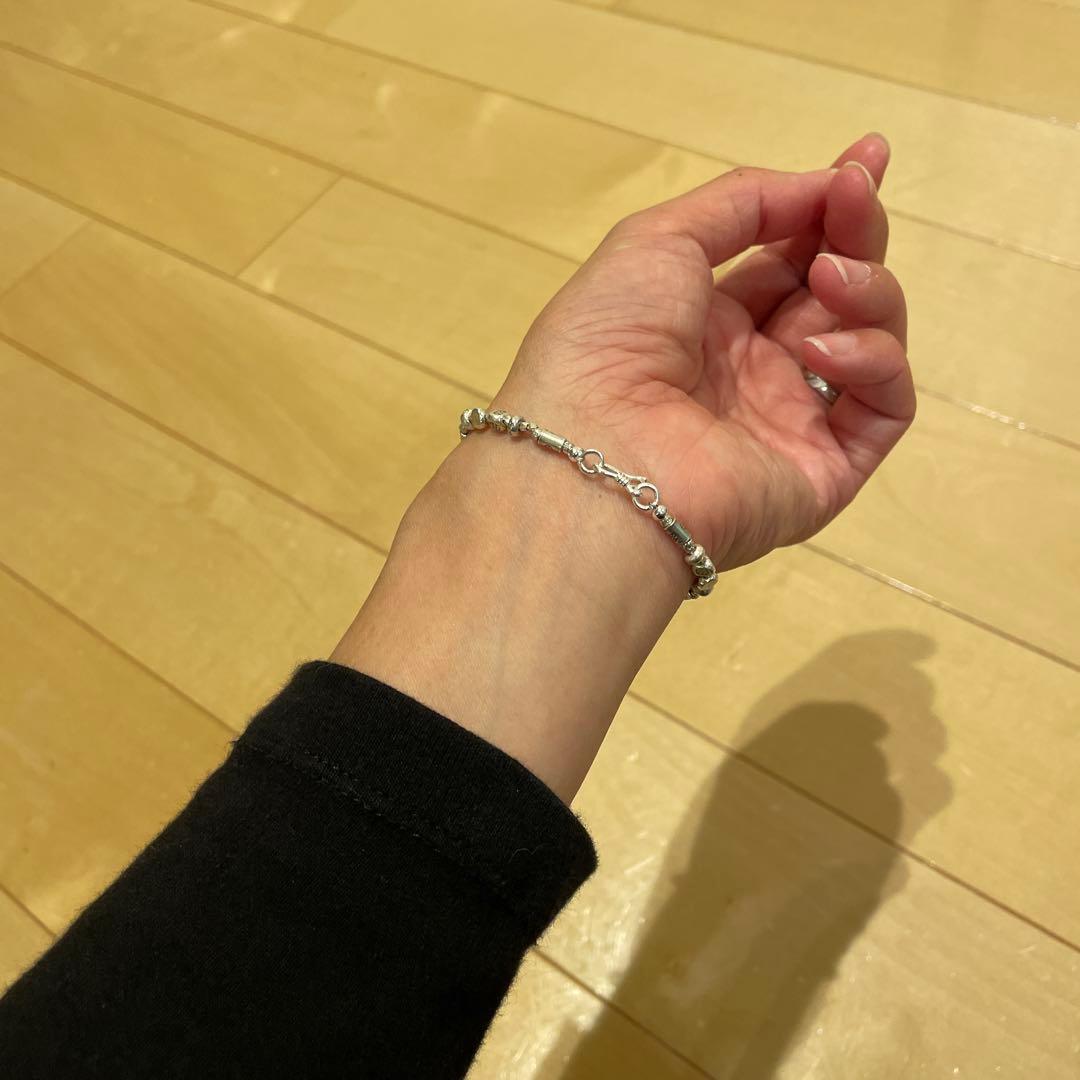 ▫️ご依頼品▫️ 鈴チャームが可愛い　カレンシルバー　ブレスレット