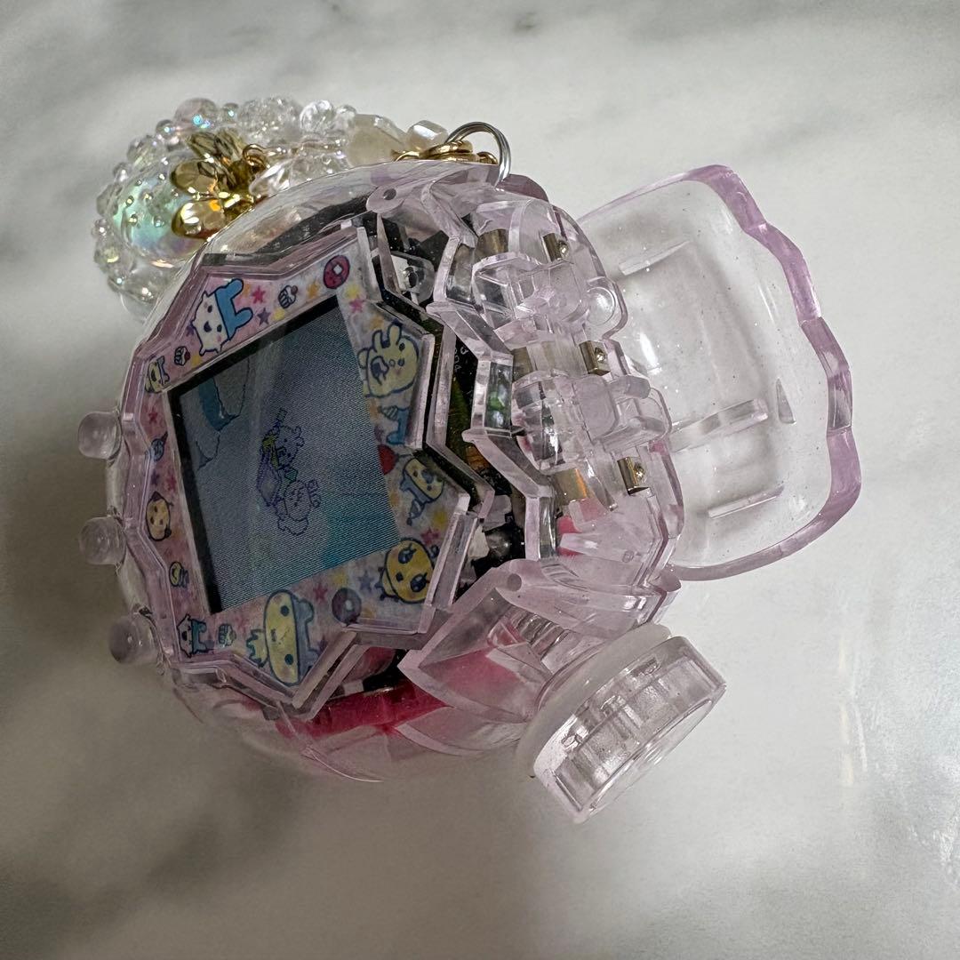 たまごっちパラダイス カスタムシェル キラキラクリアピンク♡ラメ 透明