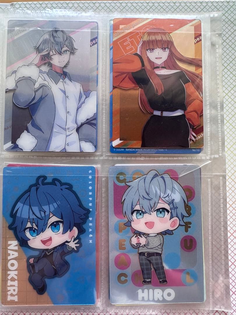 Colorful Peach コレクションファイルとカードセット　各種60枚入り