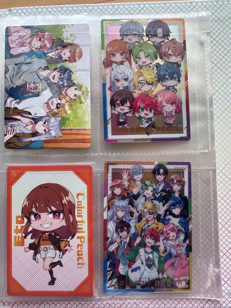 Colorful Peach コレクションファイルとカードセット　各種60枚入り