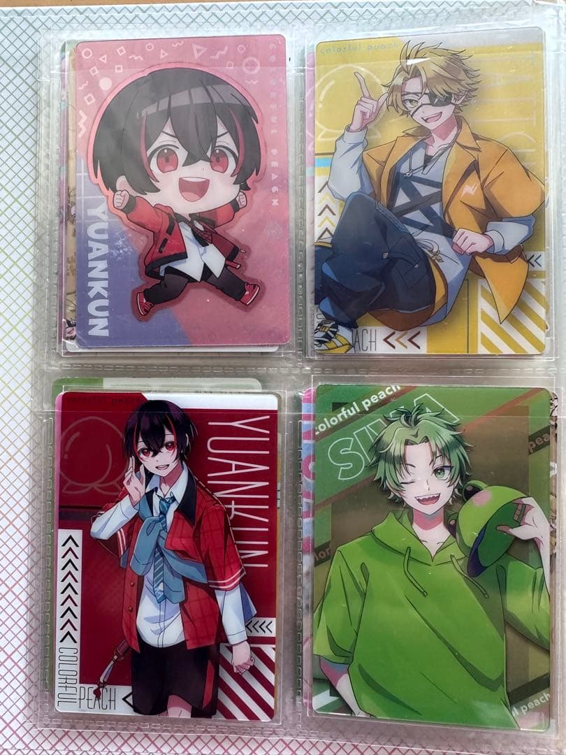 Colorful Peach コレクションファイルとカードセット　各種60枚入り