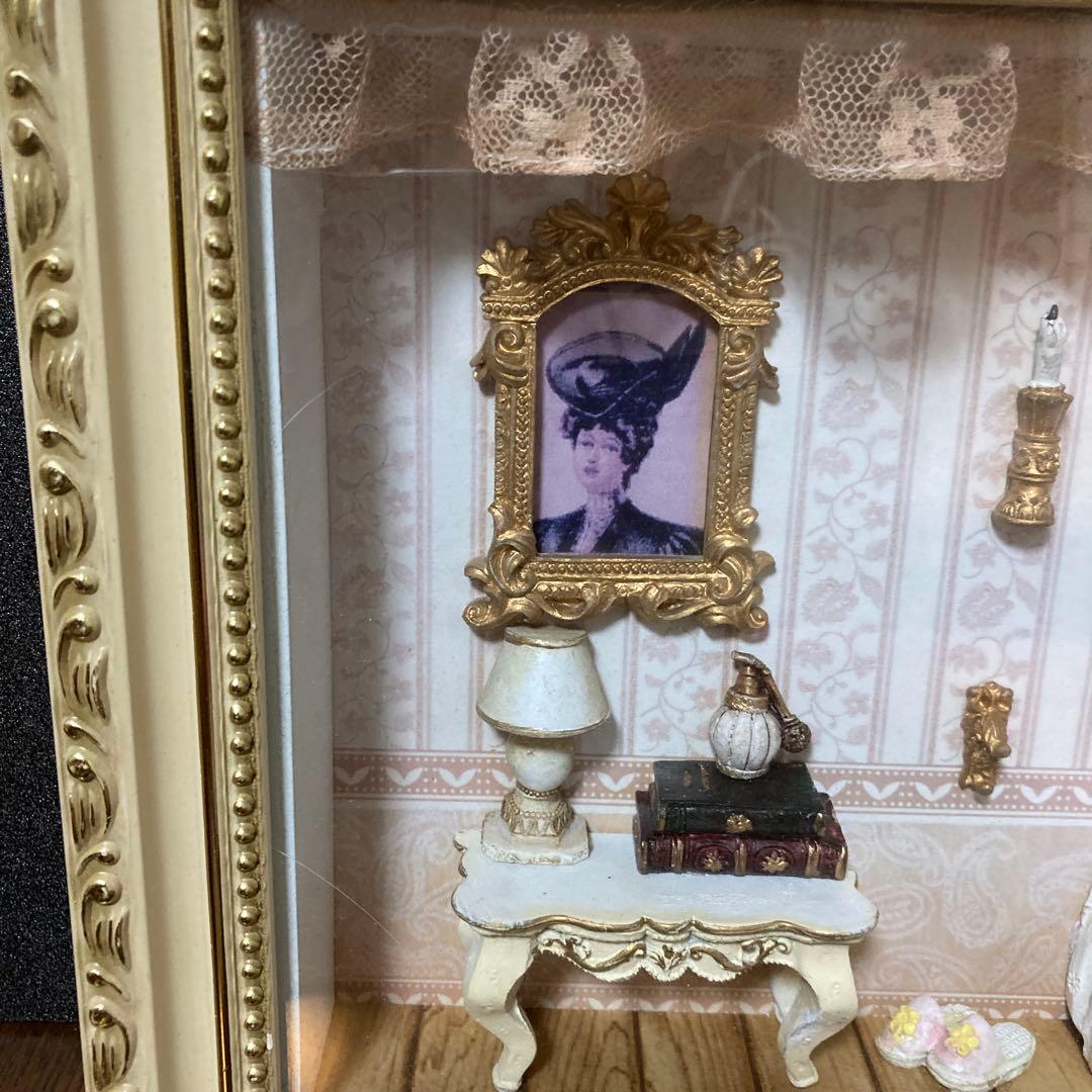 ヴィンテージ風ミニチュアフレーム付き