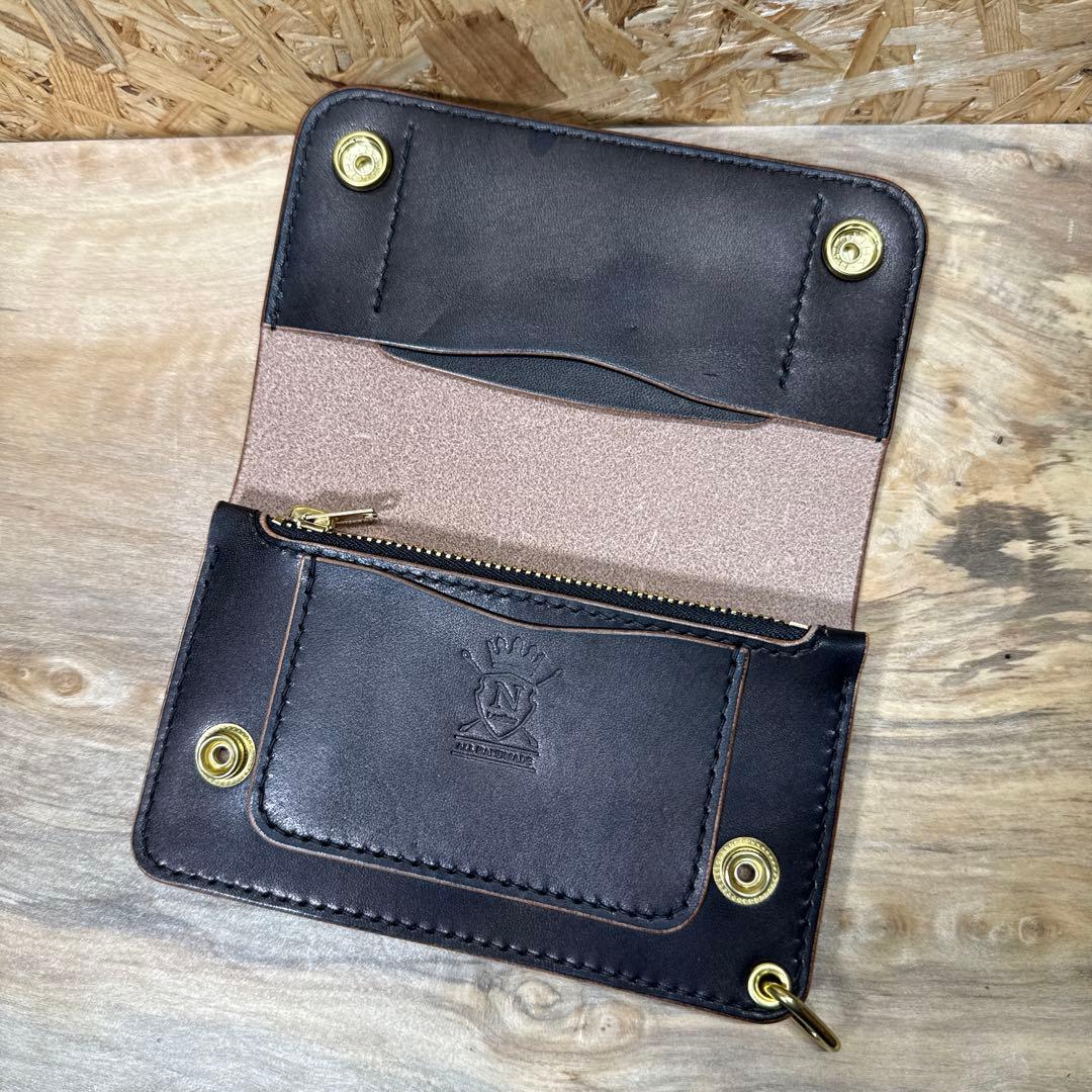 トラッカーウォレット 150 カスタム 2層 タロン 栃木レザー サドル 茶芯