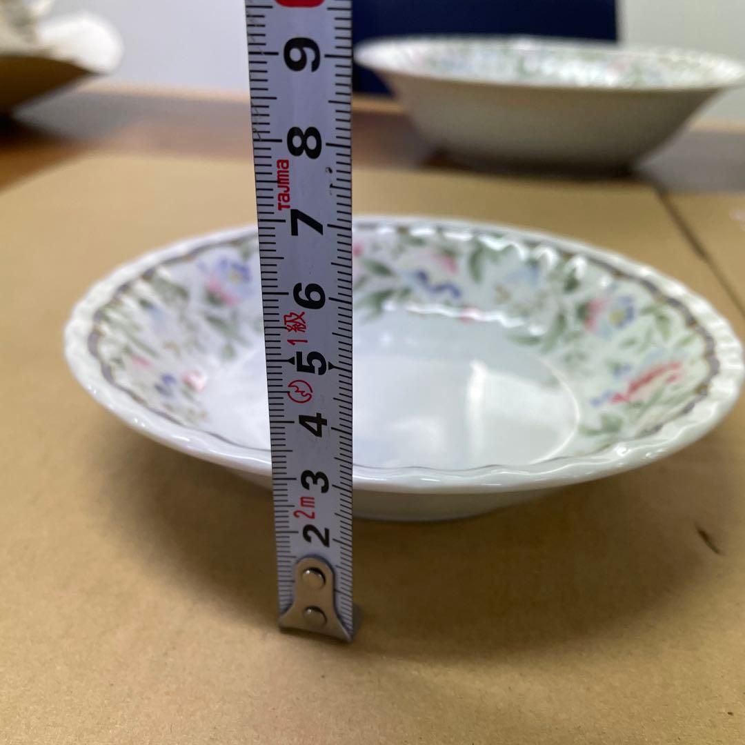 NARUMI 花柄プレート 大皿　花柄陶磁器食器セット 7点　-56