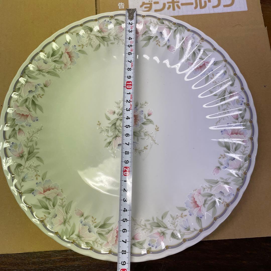 NARUMI 花柄プレート 大皿　花柄陶磁器食器セット 7点　-56