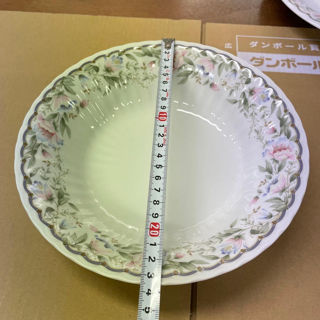 NARUMI 花柄プレート 大皿　花柄陶磁器食器セット 7点　-56