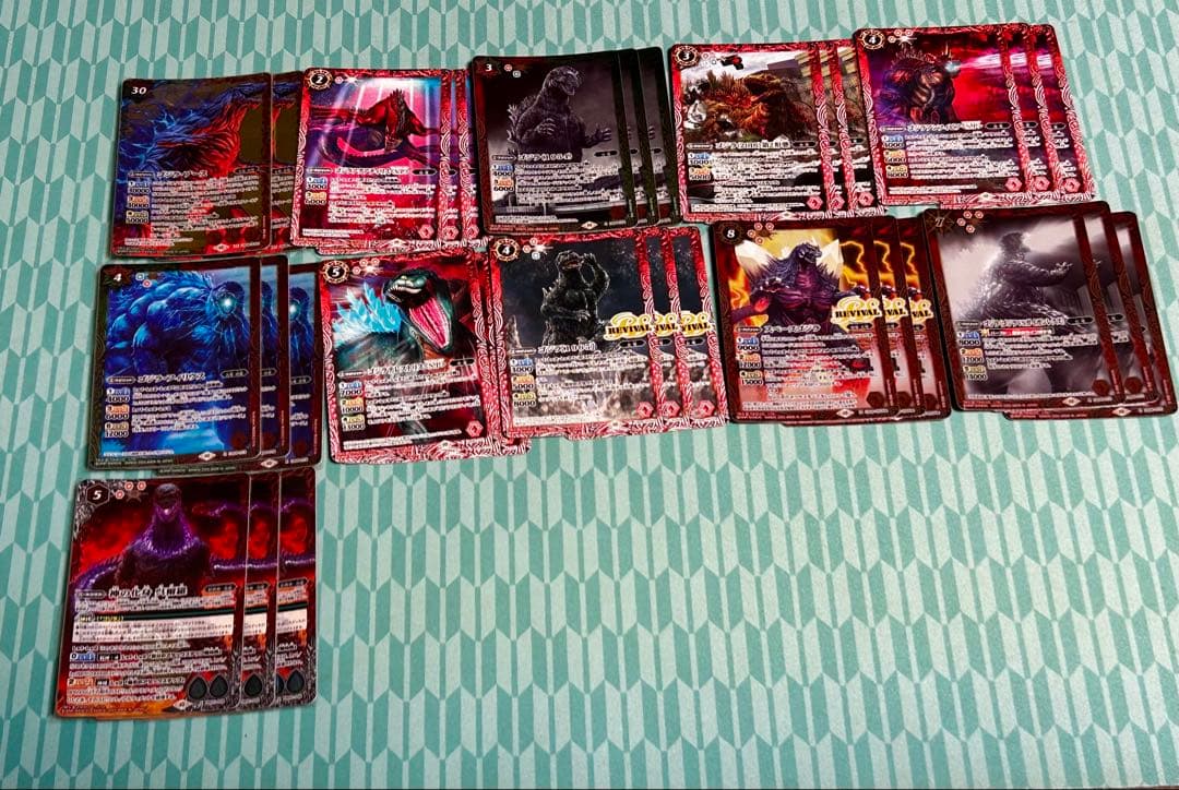 バトスピ ゴジラデッキまとめ売り　メカゴジラ　キングギドラ　デストロイア